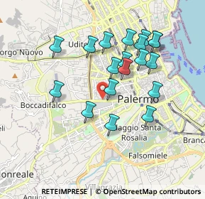Mappa Via Demetrio Camarda, 90135 Palermo PA, Italia (1.90632)