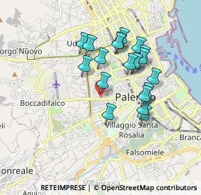 Mappa Via Demetrio Camarda, 90135 Palermo PA, Italia (1.7515)
