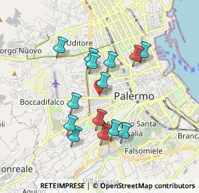 Mappa Via Demetrio Camarda, 90135 Palermo PA, Italia (1.74786)
