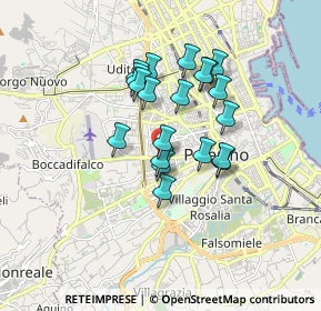 Mappa Via Demetrio Camarda, 90135 Palermo PA, Italia (1.5135)