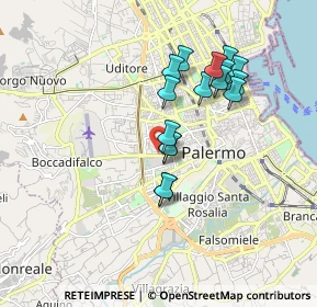Mappa Via Demetrio Camarda, 90135 Palermo PA, Italia (1.69938)
