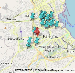Mappa Via Demetrio Camarda, 90135 Palermo PA, Italia (1.641)