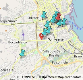 Mappa Via Demetrio Camarda, 90135 Palermo PA, Italia (1.96)