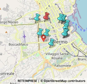 Mappa Via Demetrio Camarda, 90135 Palermo PA, Italia (1.88077)