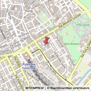 Mappa Via Antonio di Rudinì, 24/c, 90123 Palermo, Palermo (Sicilia)