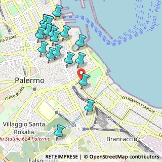 Mappa Via Antonio di Rudinì, 90123 Palermo PA, Italia (1.352)