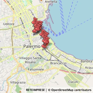 Mappa Via Antonio di Rudinì, 90127 Palermo PA, Italia (1.31214)