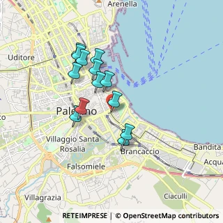 Mappa Via Antonio di Rudinì, 90127 Palermo PA, Italia (1.64077)