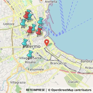 Mappa Via Antonio di Rudinì, 90127 Palermo PA, Italia (2.48455)