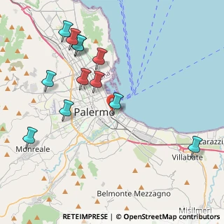 Mappa Via Antonio di Rudinì, 90127 Palermo PA, Italia (5.07167)