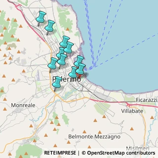 Mappa Via Antonio di Rudinì, 90127 Palermo PA, Italia (3.32)