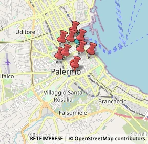 Mappa Via Lagumina Fratelli, 90134 Palermo PA, Italia (1.30636)