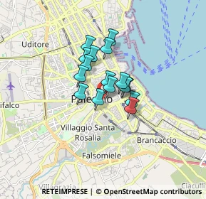 Mappa Via Lagumina Fratelli, 90134 Palermo PA, Italia (1.12688)