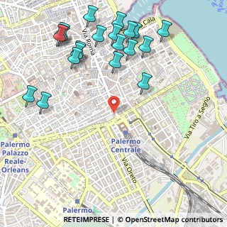 Mappa Via Trieste, 90133 Palermo PA, Italia (0.7335)
