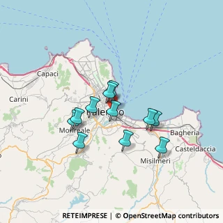 Mappa Via Trieste, 90133 Palermo PA, Italia (6.10909)