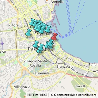 Mappa Via Trieste, 90133 Palermo PA, Italia (1.5385)