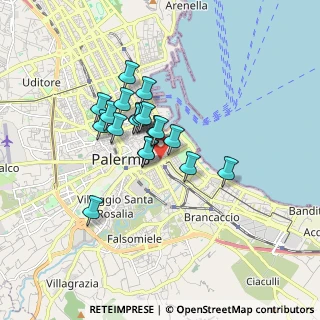 Mappa Via Trieste, 90133 Palermo PA, Italia (1.36263)