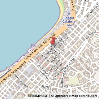 Mappa Via Marina Arenile, 1/k, 89135 Reggio di Calabria, Reggio di Calabria (Calabria)