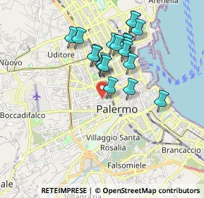 Mappa Via Cardinale Tomasi, 90138 Palermo PA, Italia (1.798)
