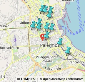 Mappa Via Cardinale Tomasi, 90138 Palermo PA, Italia (1.79417)