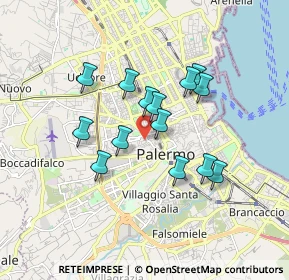 Mappa Via Cardinale Tomasi, 90138 Palermo PA, Italia (1.58214)