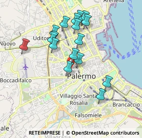 Mappa Via Cardinale Tomasi, 90138 Palermo PA, Italia (1.93176)