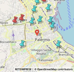Mappa Via Cardinale Tomasi, 90138 Palermo PA, Italia (2.52833)