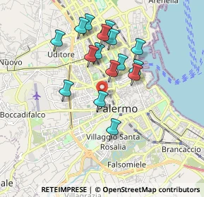 Mappa Via Cardinale Tomasi, 90138 Palermo PA, Italia (1.80375)