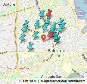Mappa Via Cardinale Tomasi, 90138 Palermo PA, Italia (0.776)