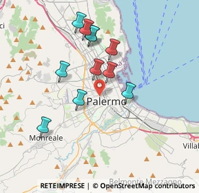 Mappa Via Cardinale Tomasi, 90138 Palermo PA, Italia (3.67727)