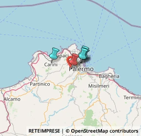 Mappa Via Francesco Tucci, 90136 Palermo PA, Italia (38.22909)