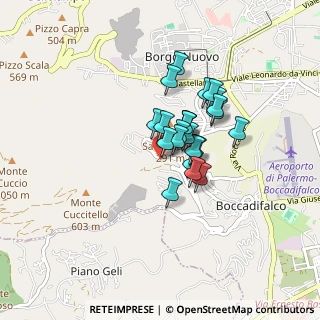 Mappa Via Francesco Tucci, 90136 Palermo PA, Italia (0.61739)