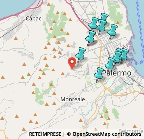 Mappa Via Francesco Tucci, 90136 Palermo PA, Italia (4.47417)