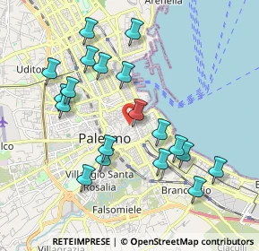 Mappa Via Giuseppe D'Alessi, 90134 Palermo PA, Italia (2.19474)