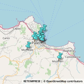 Mappa Via Francesco Riso, 90133 Palermo PA, Italia (3.3991666666667)