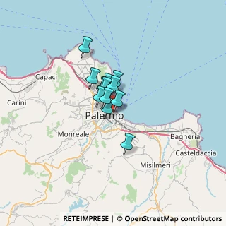 Mappa Via Francesco Riso, 90133 Palermo PA, Italia (3.8608333333333)