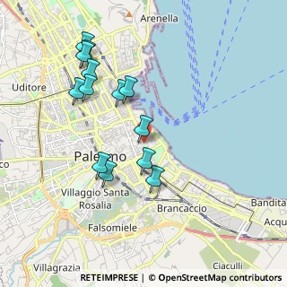 Mappa Via Francesco Riso, 90133 Palermo PA, Italia (2.1369230769231)