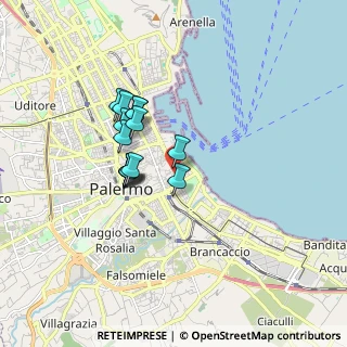 Mappa Via Francesco Riso, 90133 Palermo PA, Italia (1.4457142857143)