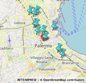 Mappa Corso A. Amedeo, 90134 Palermo PA, Italia (1.615)