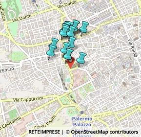 Mappa Corso A. Amedeo, 90134 Palermo PA, Italia (0.3925)