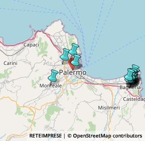 Mappa Corso A. Amedeo, 90134 Palermo PA, Italia (11.8915)