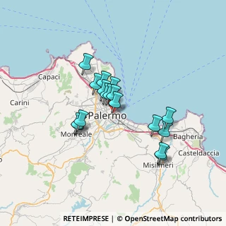 Mappa Discesa dei Giudici, 90133 Palermo PA, Italia (5.83706)