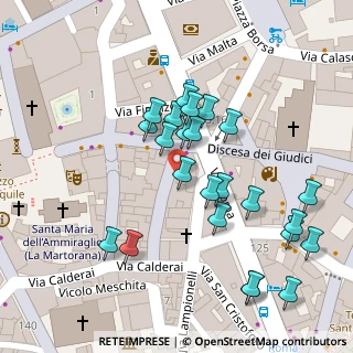 Mappa Discesa dei Giudici, 90133 Palermo PA, Italia (0.04583)