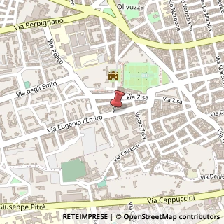 Mappa Via Eugenio l'Emiro, 20/B, 90135 Palermo, Palermo (Sicilia)