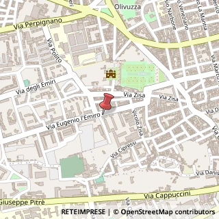 Mappa Via Eugenio l'Emiro, 28, 90135 Palermo, Palermo (Sicilia)