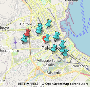 Mappa Piazza Ingastone, 90138 Palermo PA, Italia (1.435)