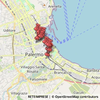 Mappa Via Sant 'Euno, 90133 Palermo PA, Italia (1.10643)