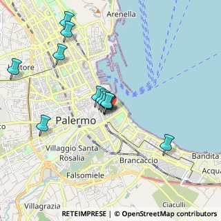 Mappa Via Sant 'Euno, 90133 Palermo PA, Italia (2.00167)