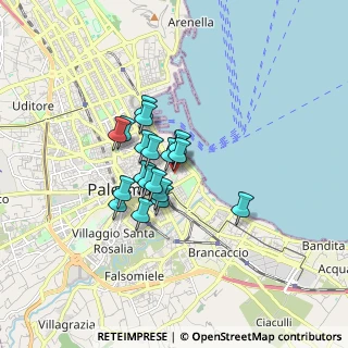 Mappa Via Sant 'Euno, 90133 Palermo PA, Italia (1.20263)