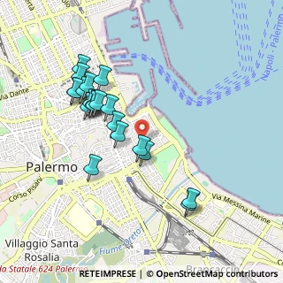 Mappa Via Sant 'Euno, 90133 Palermo PA, Italia (1.03)